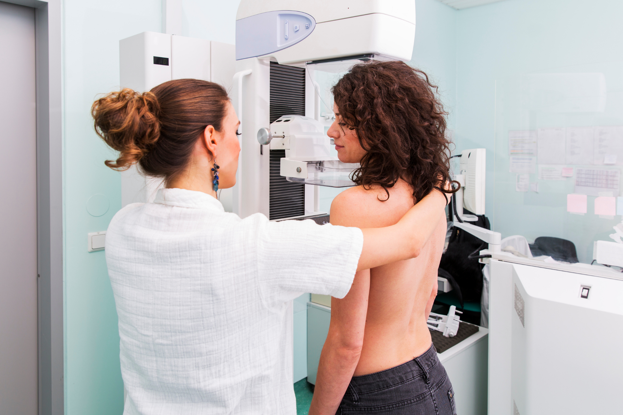 Patient Undergoing Mammogram | Contrast Enhanced Mammography | FMIG